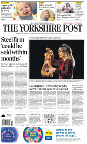 Cover of Yorkshire Post