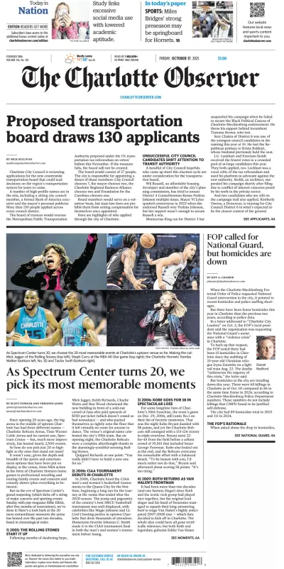 Cover of The Charlotte Observer