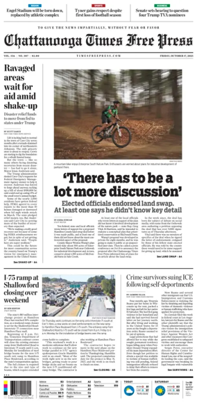 Cover of Chattanooga Times Free Press