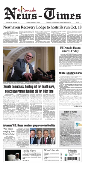 Cover of El Dorado News-Times (VCID - Camden News)