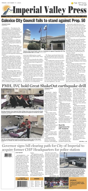 Cover of Imperial Valley Press