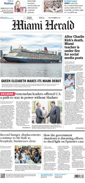Cover of Miami Herald