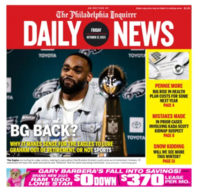 Cover of Philadelphia Daily News