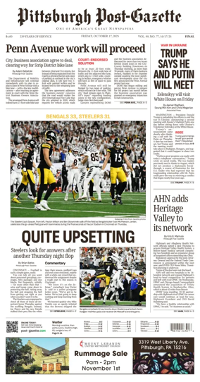 Cover of Pittsburgh Post-Gazette