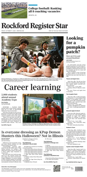 Cover of Rockford Register Star