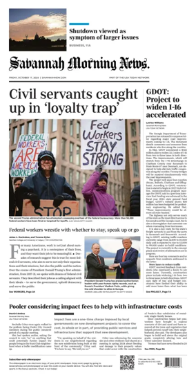 Cover of Savannah Morning News