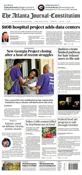 Cover of The Atlanta Journal-Constitution
