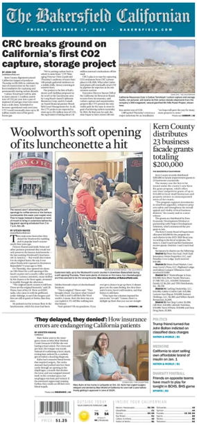 Cover of The Bakersfield Californian