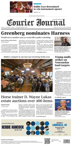 Cover of The Courier-Journal (Louisville)