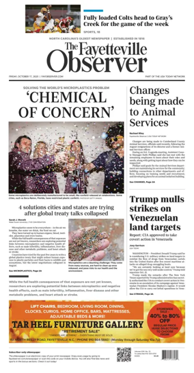 Cover of The Fayetteville Observer