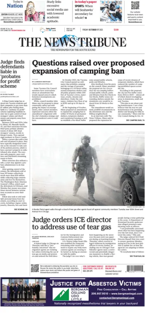 Cover of The News Tribune