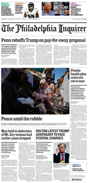 Cover of The Philadelphia Inquirer