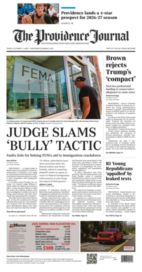 Cover of The Providence Journal