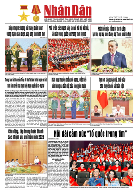 Cover of Nhan Dan newspaper