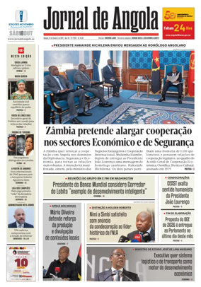 Cover of Jornal de Angola