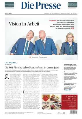 Cover of Die Presse
