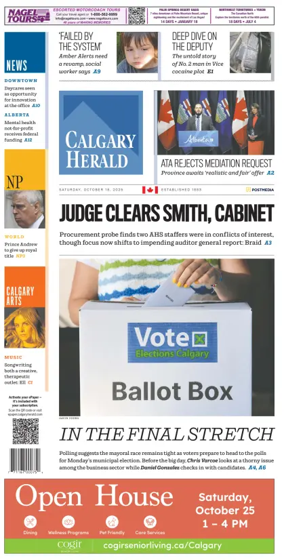 Cover of Calgary Herald