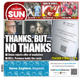 Cover of Calgary Sun
