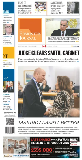 Cover of Edmonton Journal