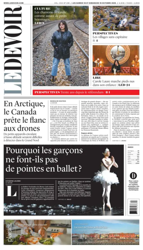 Cover of Le Devoir