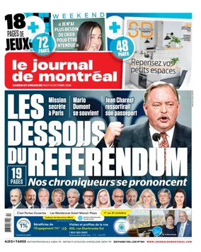 Cover of Le Journal de Montreal