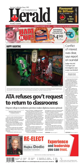 Cover of Lethbridge Herald