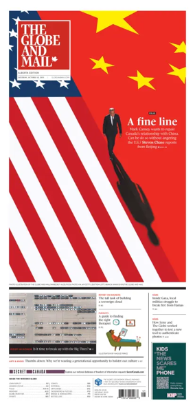 Cover of The Globe and Mail (Alberta Edition)