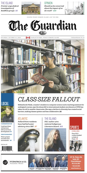Cover of The Guardian (Charlottetown)