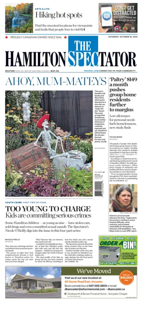 Cover of The Hamilton Spectator