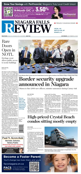 Cover of The Niagara Falls Review