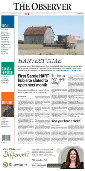 Cover of The Observer (Sarnia)