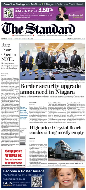 Cover of The Standard (St. Catharines)