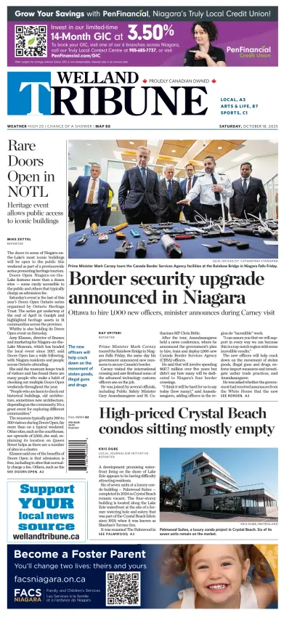 Cover of The Welland Tribune