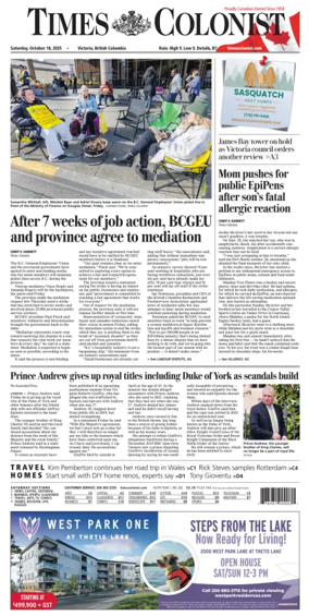Cover of Times Colonist