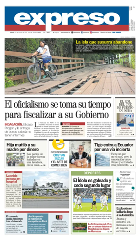 Cover of Diario Expreso