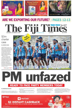 Cover of The Fiji Times