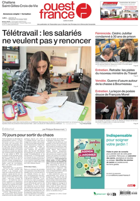 Cover of Ouest France (Challans / Saint-Gilles-Croix-de-Vie)