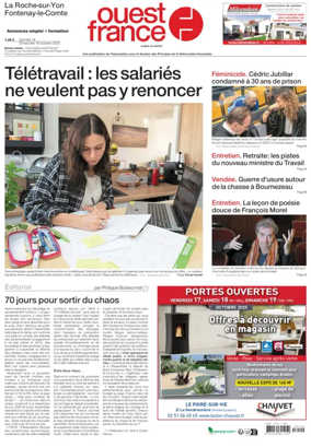 Cover of Ouest France (La Roche-sur-Yon)