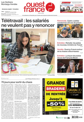 Cover of Ouest France (Les Herbiers / Montaigu)