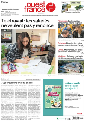 Cover of Ouest France (Pontivy)
