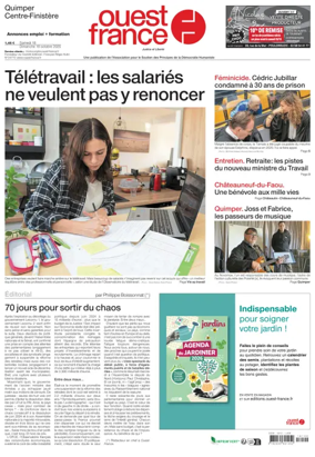 Cover of Ouest France (Quimper)