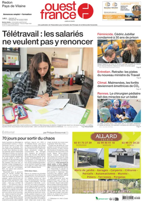 Cover of Ouest France (Redon / Pays de Vilaine)