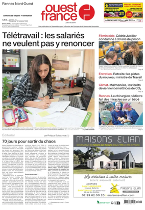 Cover of Ouest France (Rennes Nord)