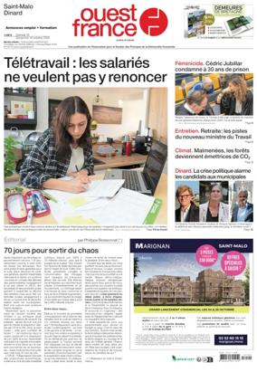 Cover of Ouest France (Saint-Malo)