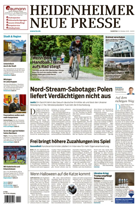 Cover of Heidenheimer Neue Presse
