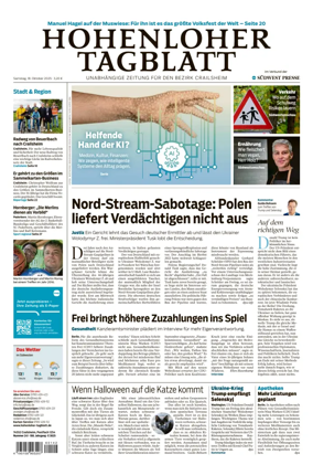Cover of Hohenloher Tagblatt