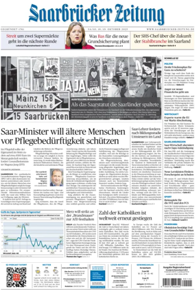 Cover of Saarbruecker Zeitung