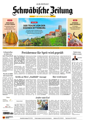 Cover of Schwaebische Zeitung (Alb-Donau)