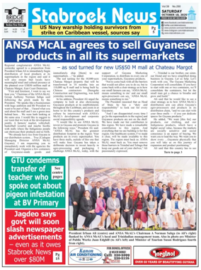 Cover of Stabroek News