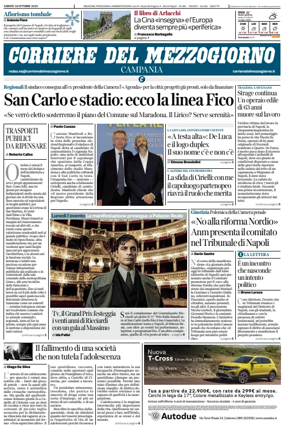 Cover of Corriere del Mezzogiorno (Campania)